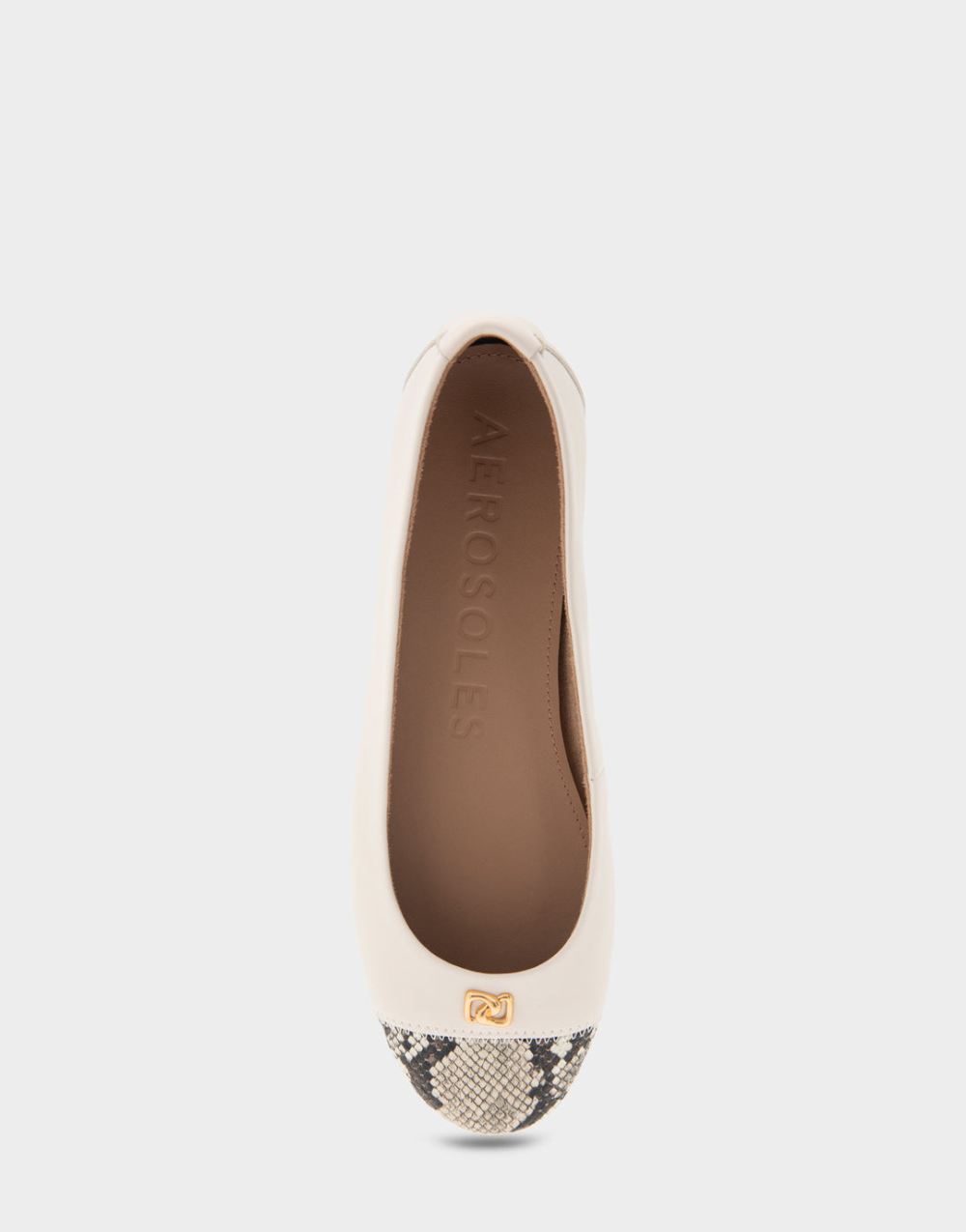 Women's | Piper Eggnog Genuine Leather Hidden Wedge Ballet Flat