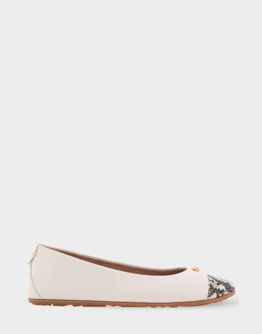 Women's | Piper Eggnog Genuine Leather Hidden Wedge Ballet Flat