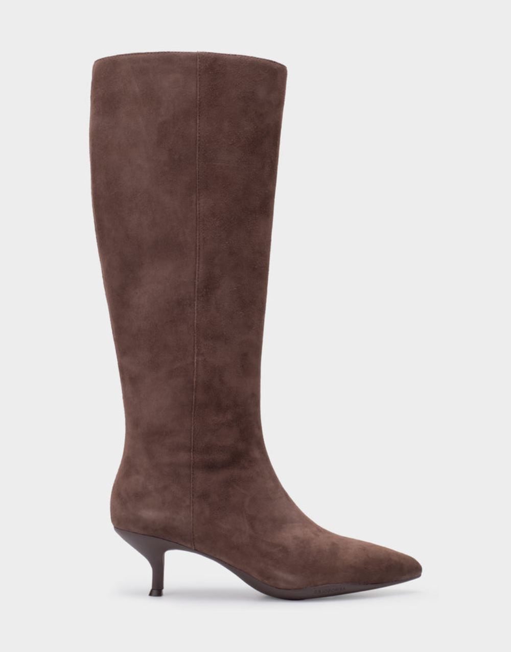 Women's | Loano Java Genuine Suede Kitten Heel Tall Shaft Boot