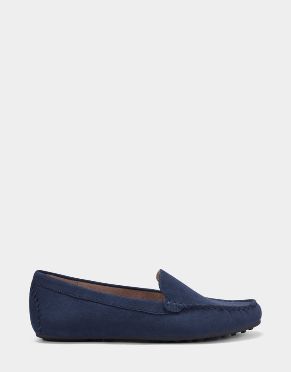 Women's | Navy Fabric Slip On Driving Moccasin Loafer Over Drive