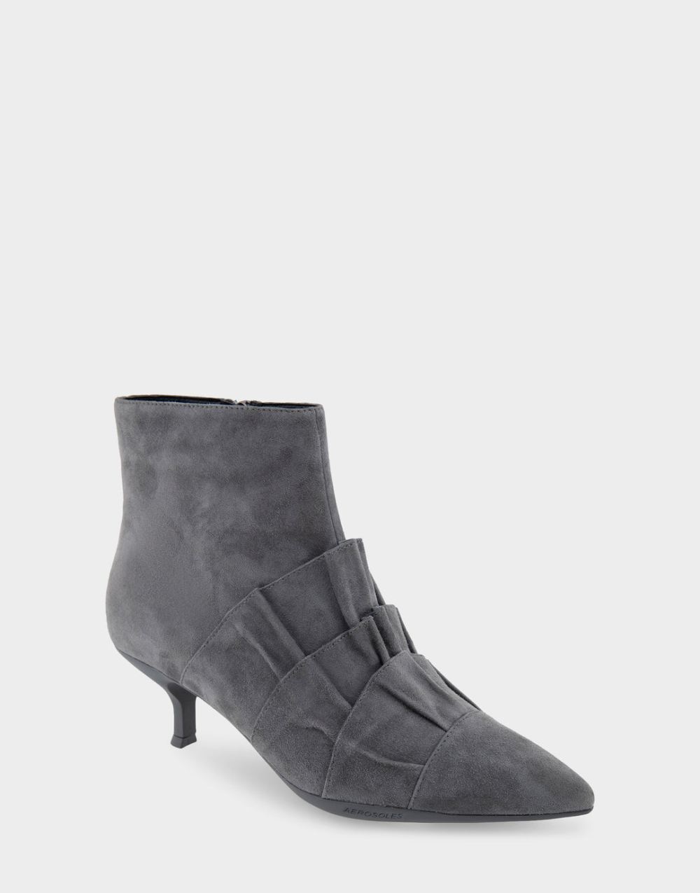 Women's | Loloa Quiet Shade Genuine Suede Kitten Heel Ankle Boot