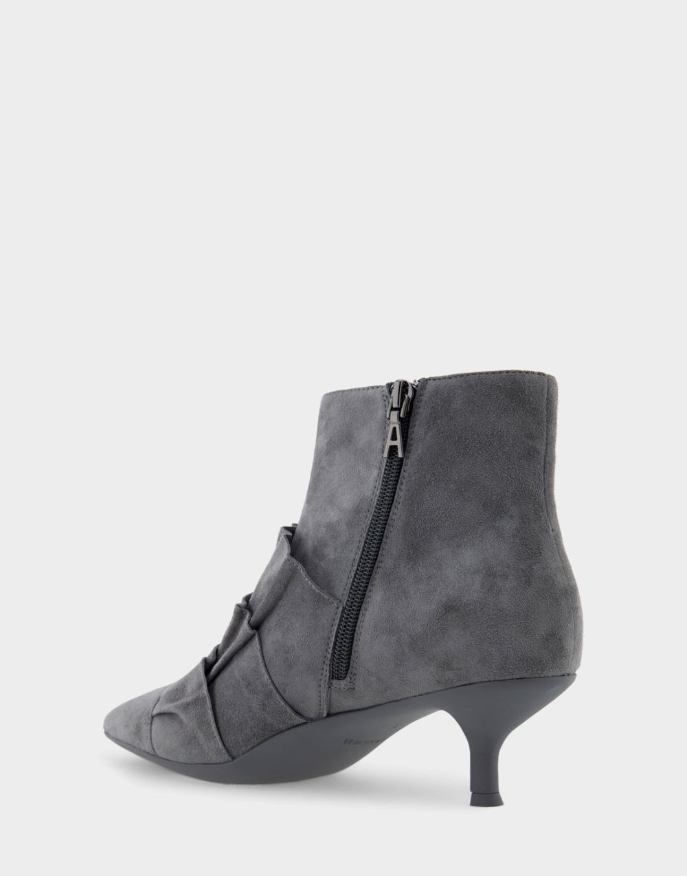 Women's | Loloa Quiet Shade Genuine Suede Kitten Heel Ankle Boot