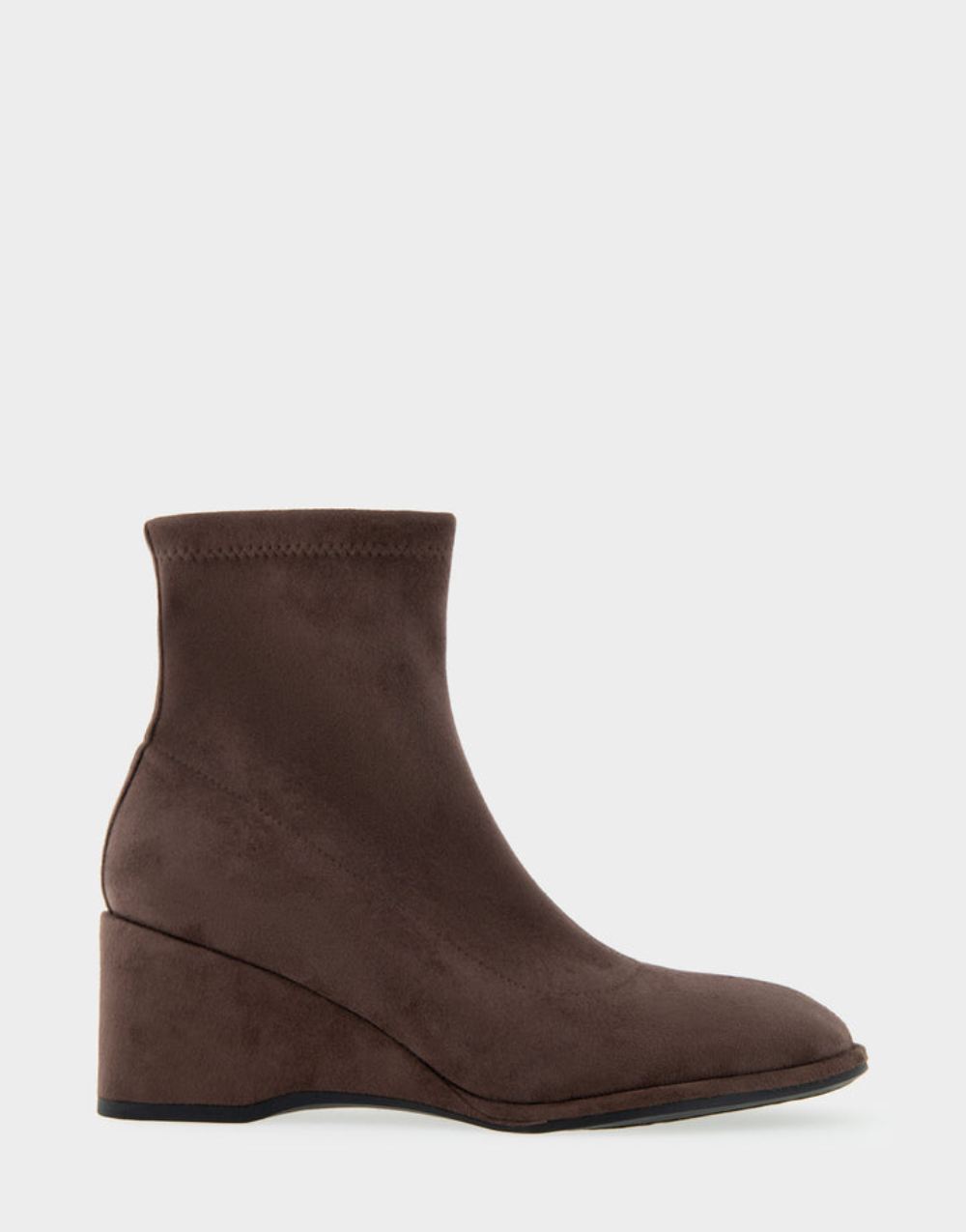 Women's | Anouk Java Faux Suede Wedge Heel Ankle Boot