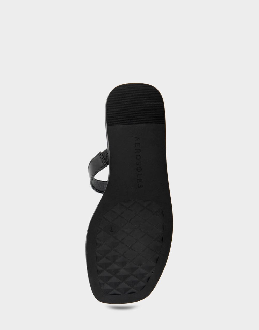 Women's | Boston Black Leather Ornamented T-Strap Slide Sandal