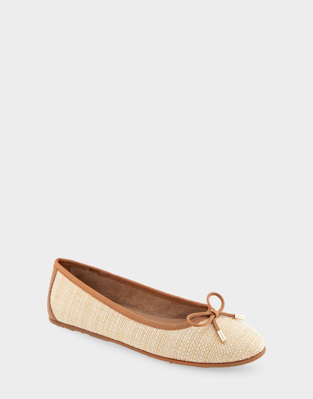 Women's | Pia Natural Raffia Hidden Wedge Ballet Flat