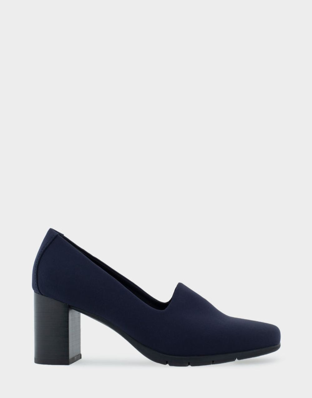 Women's | Midnight Navy Stretch Mid Heel Pump