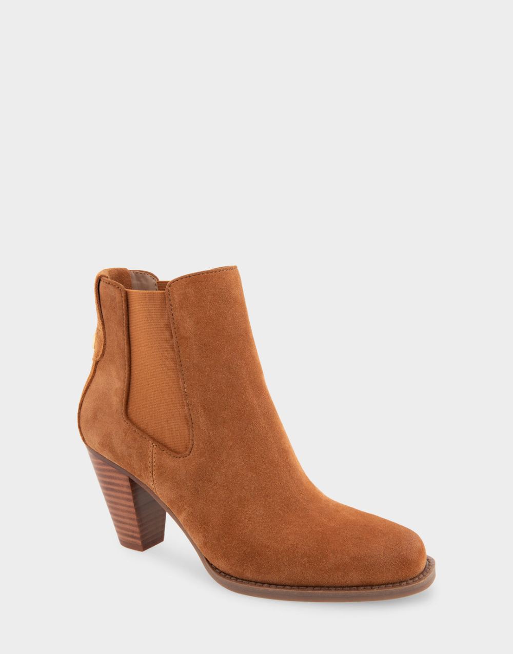 Women's | Lido Trench Coat Genuine Suede Heeled Ankle Boot