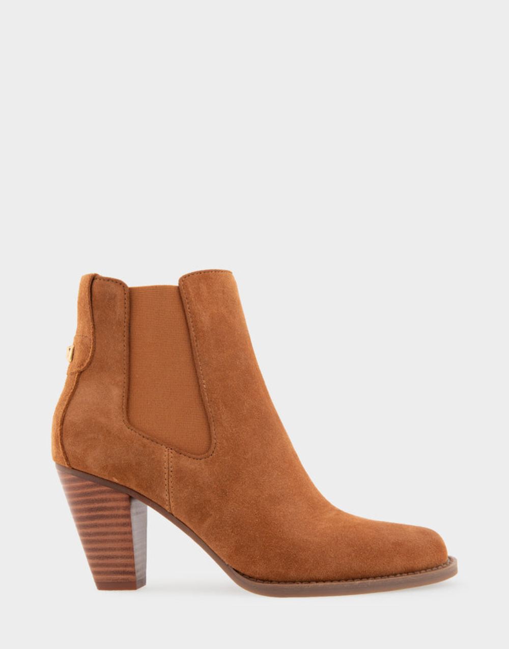 Women's | Lido Trench Coat Genuine Suede Heeled Ankle Boot