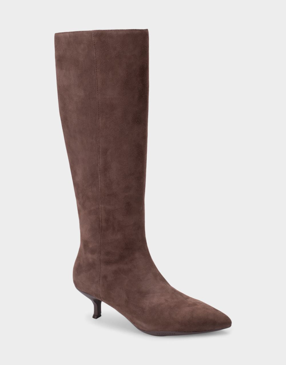 Women's | Loano Java Genuine Suede Kitten Heel Tall Shaft Boot