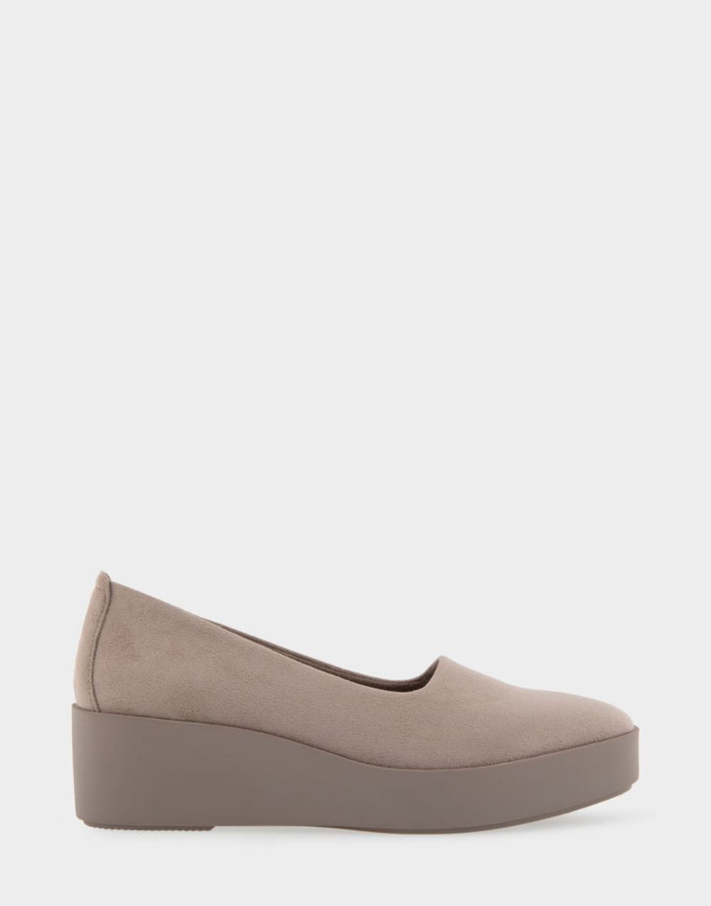 Women's | Cowley Trench Coat Stretch Faux Suede Flatform Shoe