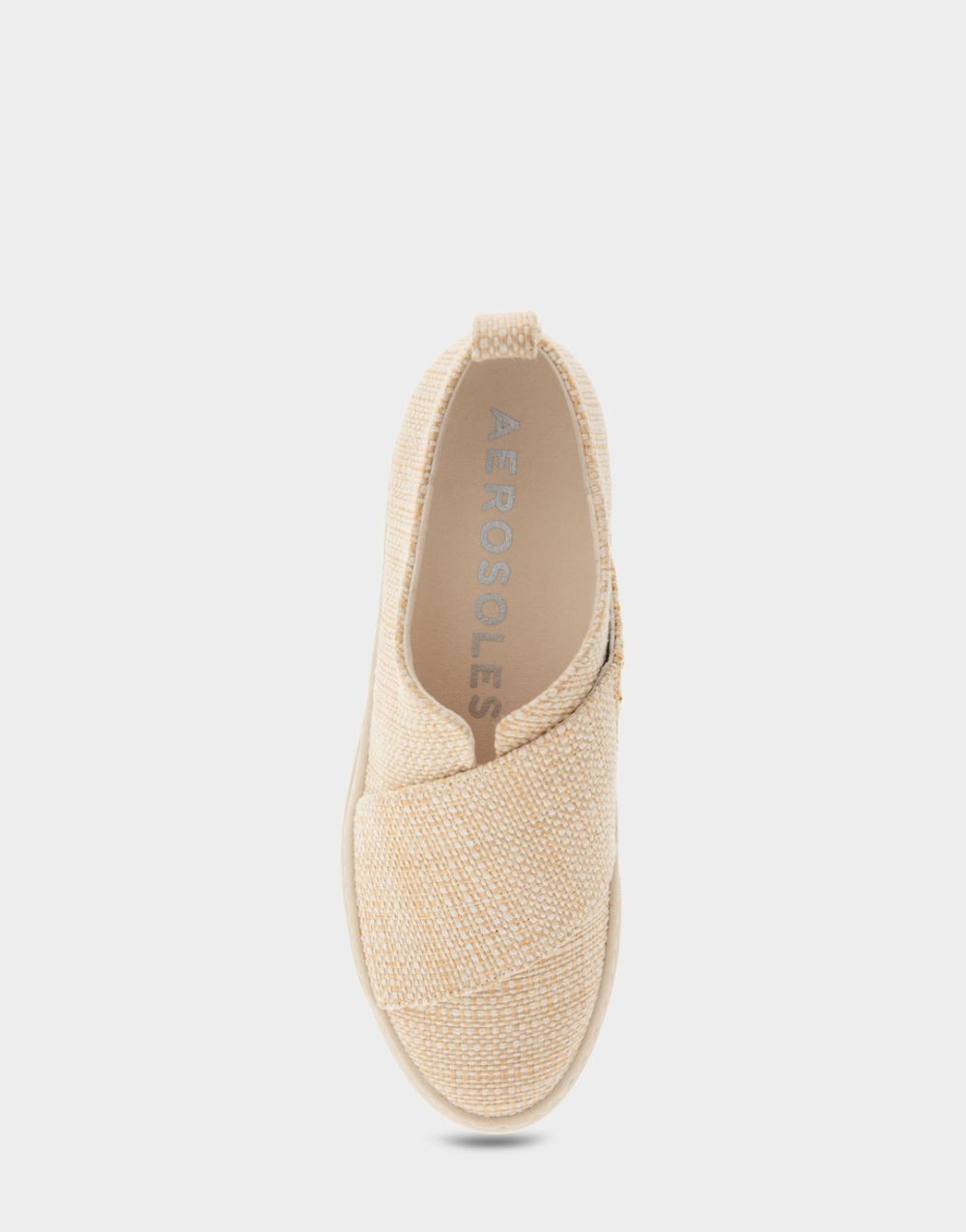 Women's | Brighton Sand Raffia Combo Slip On Hidden Wedge Sneaker