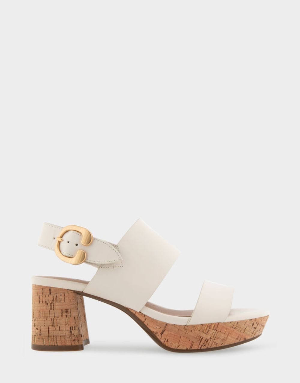 Women's | Camera Eggnog Leather Platform Sandal