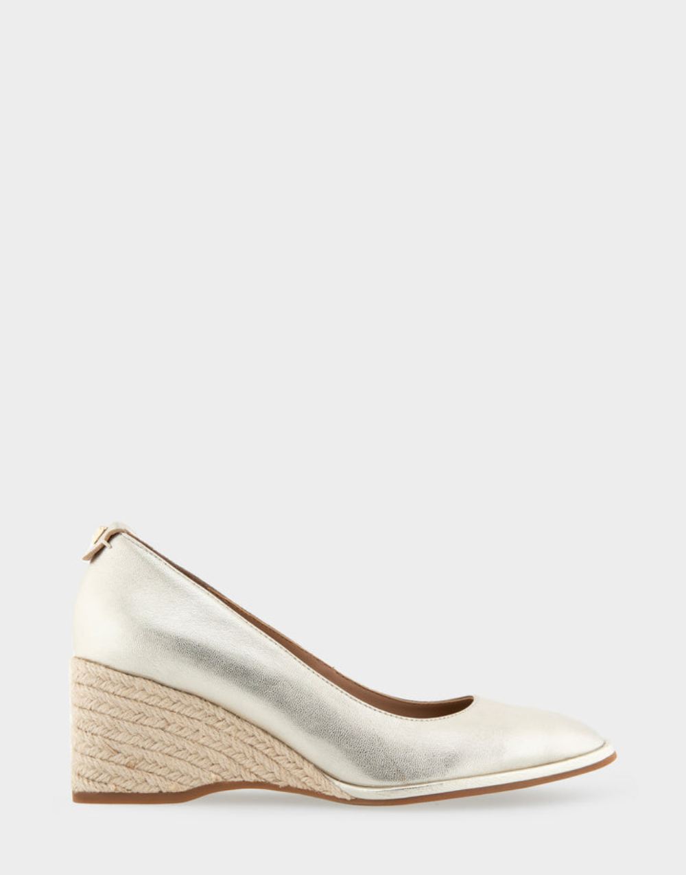 Women's | Aurora Soft Gold Leather Sculpted Wedge Pump