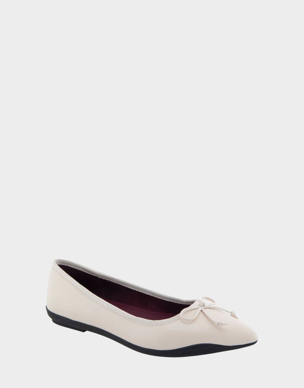 Women's | Dumas Eggnog Genuine Leather Point Toe Flat