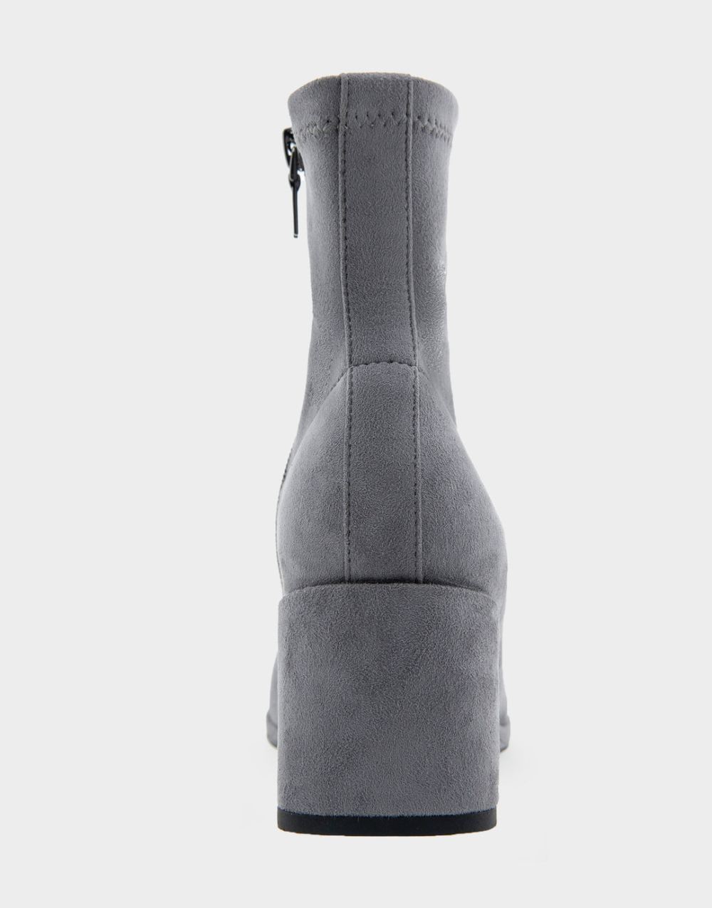 Women's | Anouk Grey Faux Suede Wedge Heel Ankle Boot