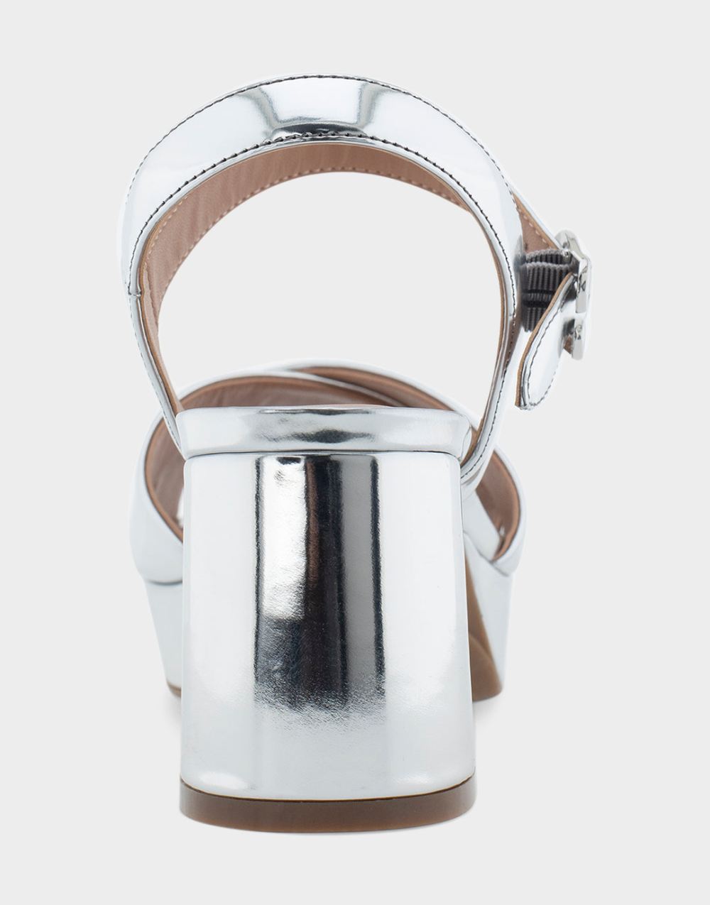 Women's | Cosmos Silver Faux Leather Platform Sandal