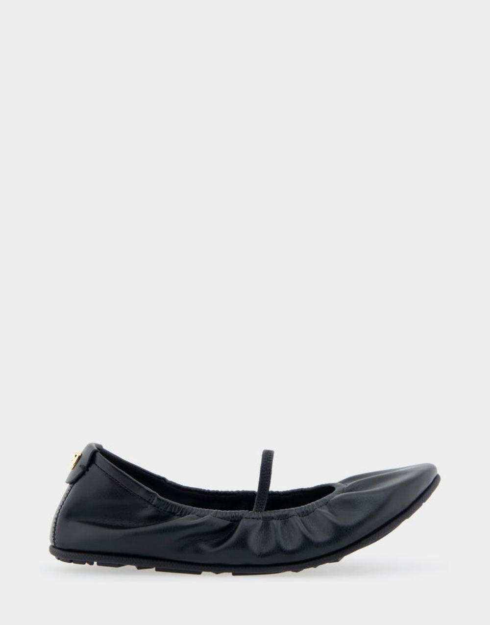 Women's | Penelope Black Faux Leather Foldable Ballet Flat