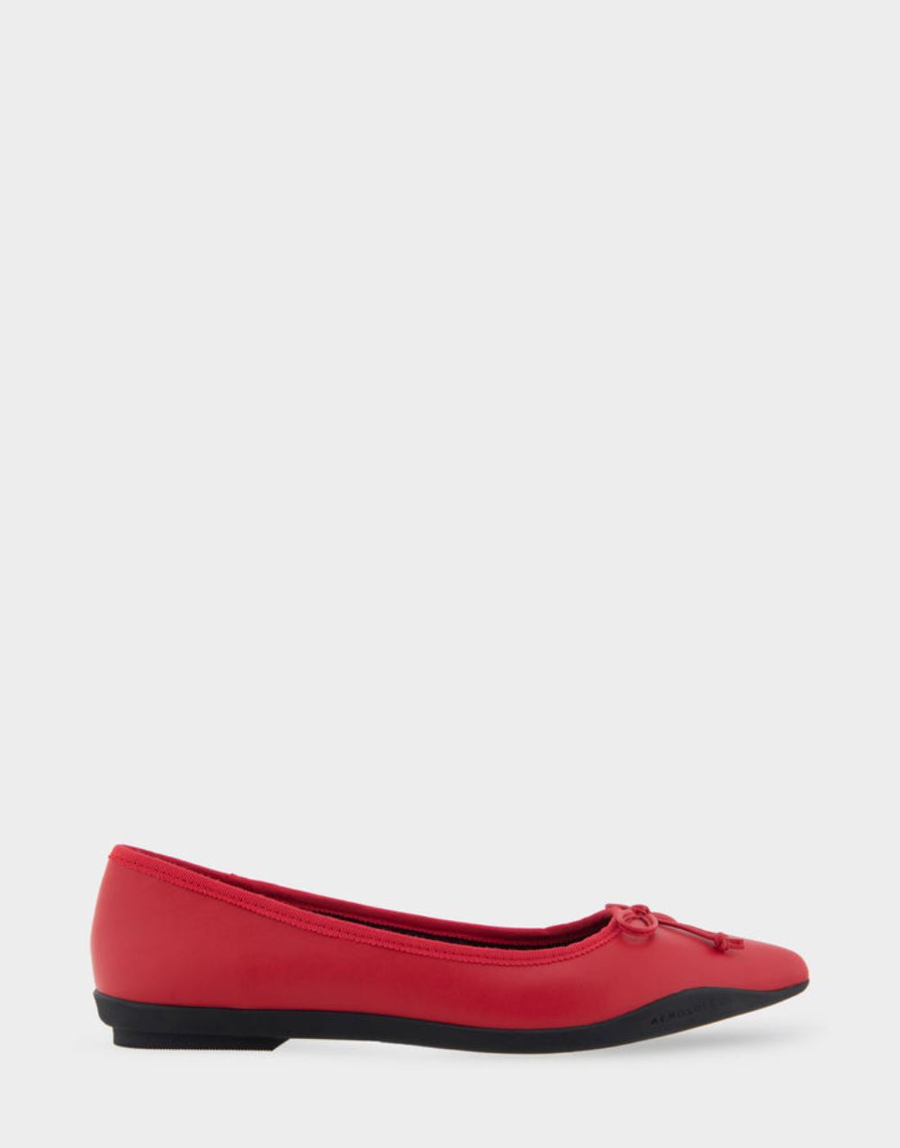 Women's | Dumas Red Genuine Leather Point Toe Flat