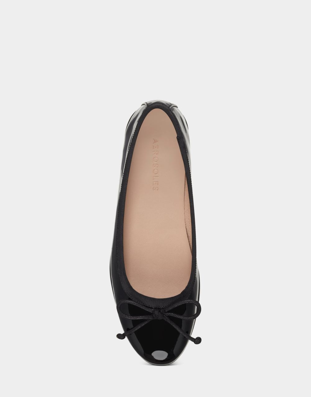 Women's | Homebet Black Patent Ballet Flat