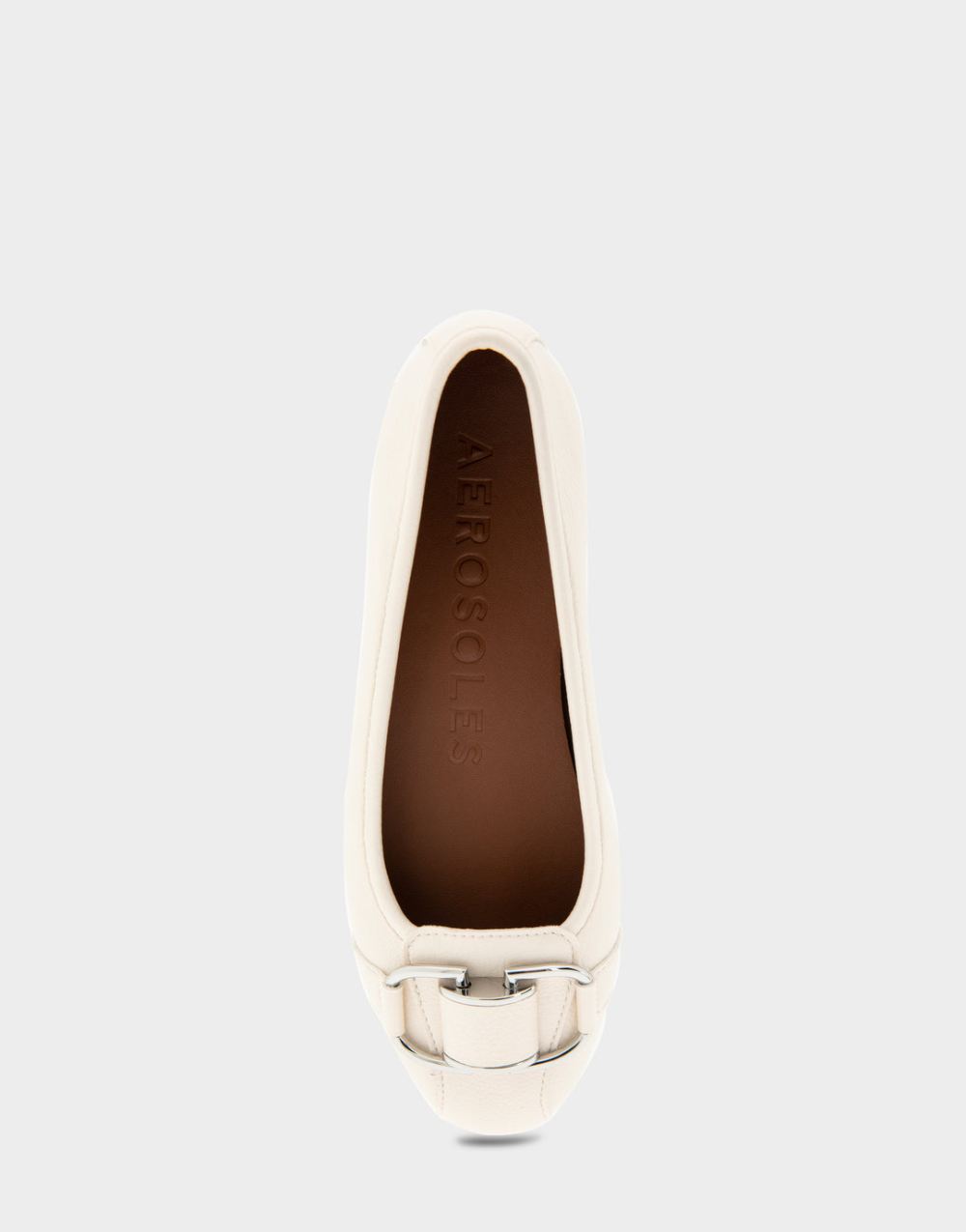 Women's | Bentley Eggnog Faux Leather Ornamented Flat