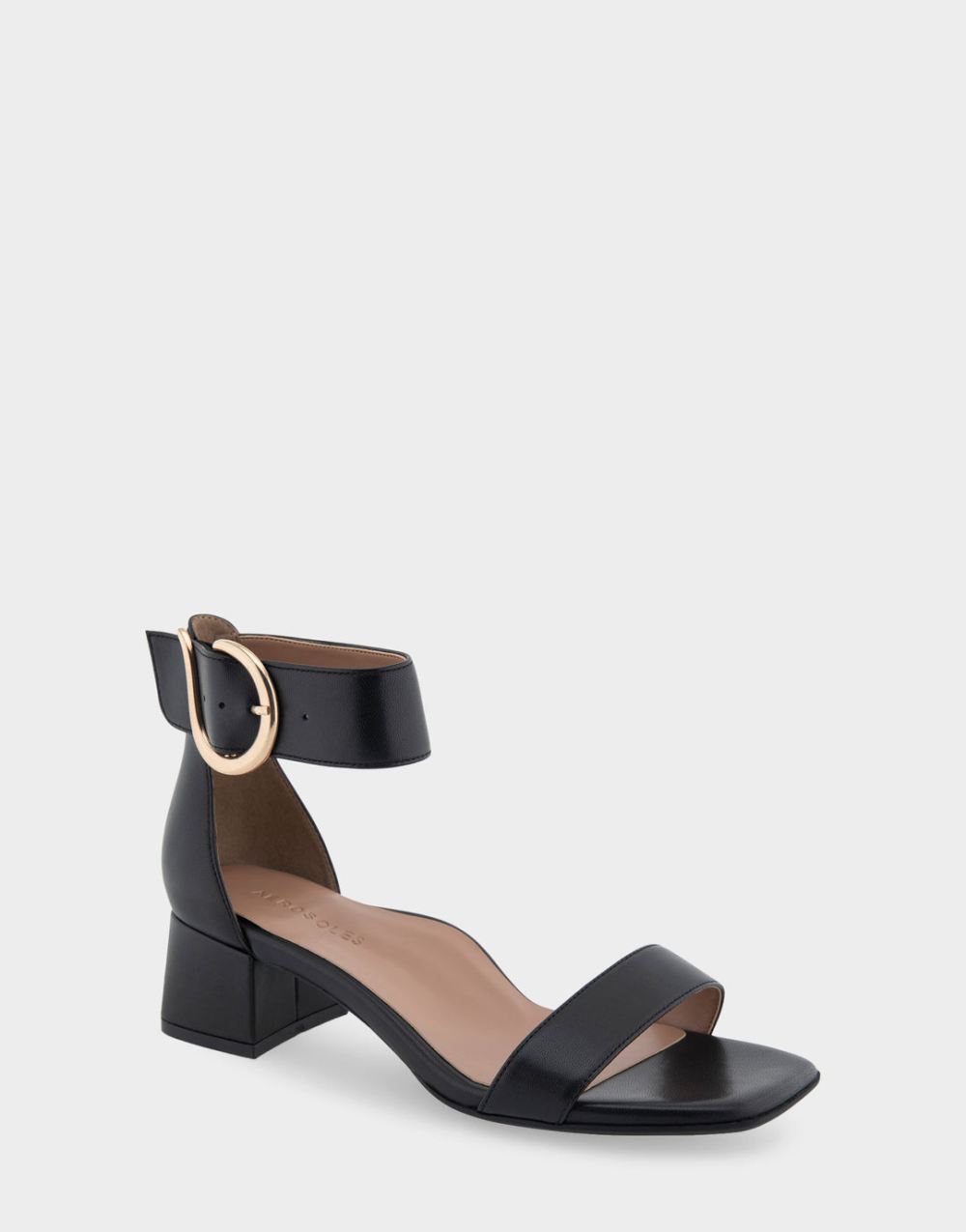 Women's | Eliza Black Genuine Leather Heeled Dress Sandal