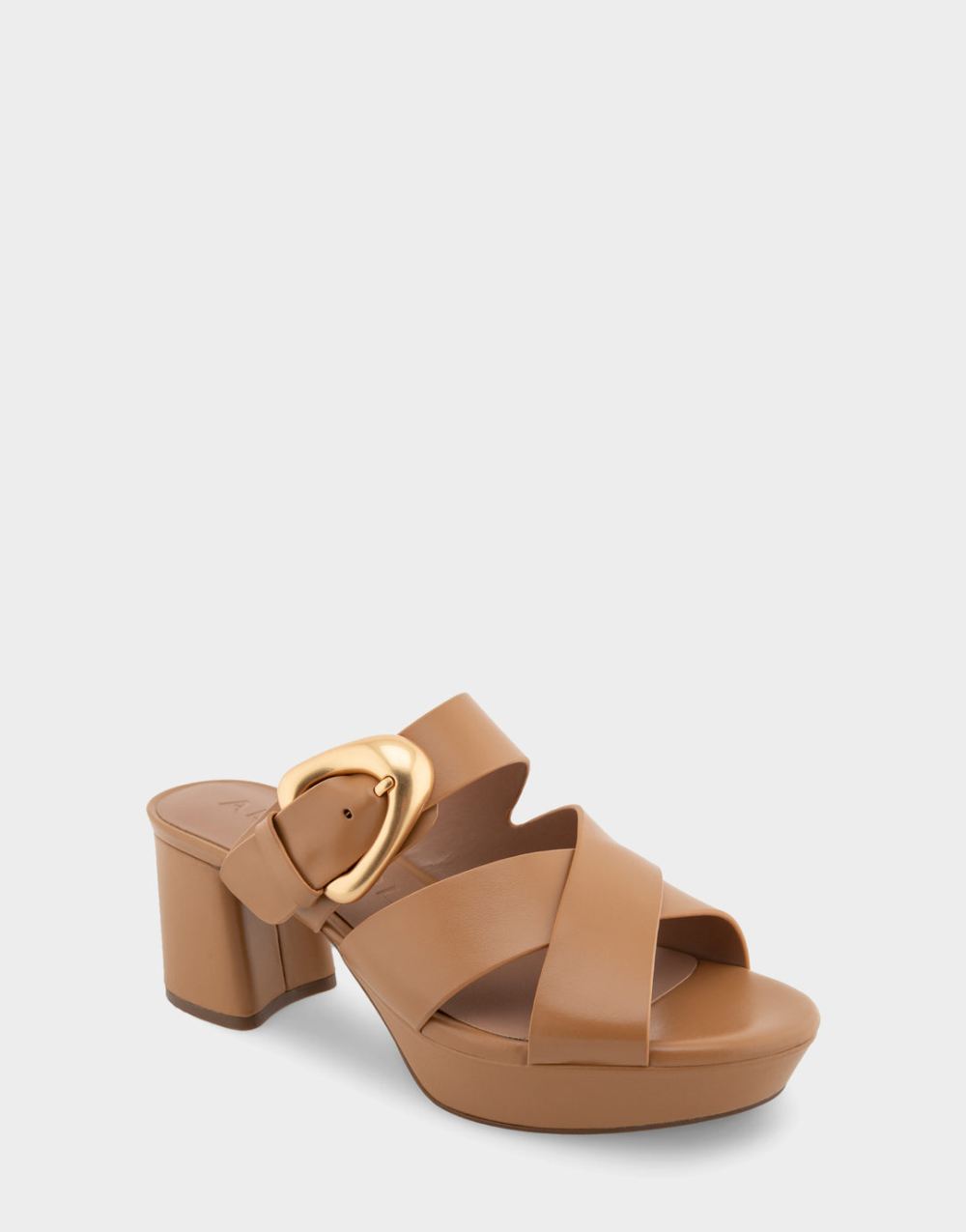 Women's | Collin Doe Leather Crisscross Platform Slide Sandal