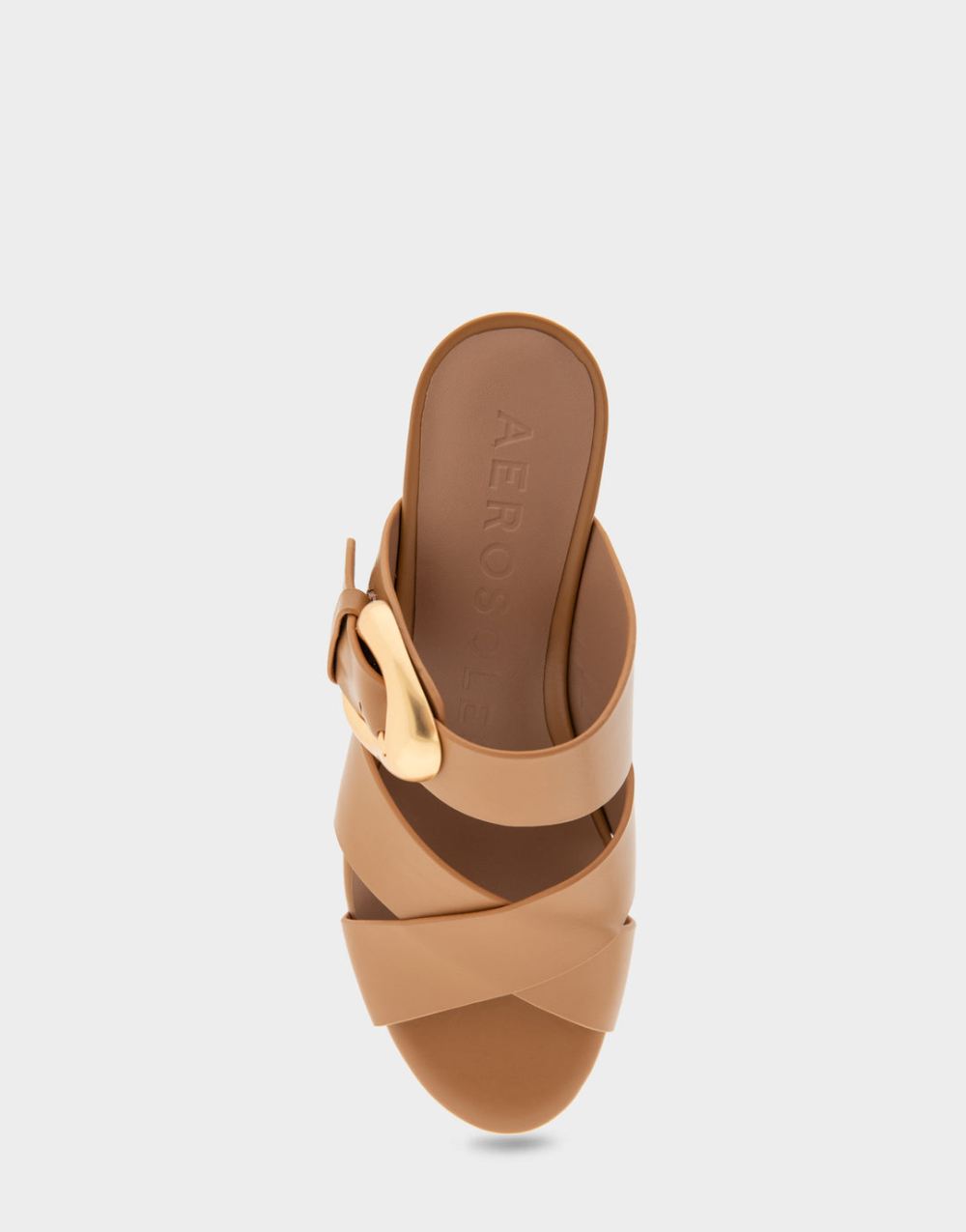 Women's | Collin Doe Leather Crisscross Platform Slide Sandal