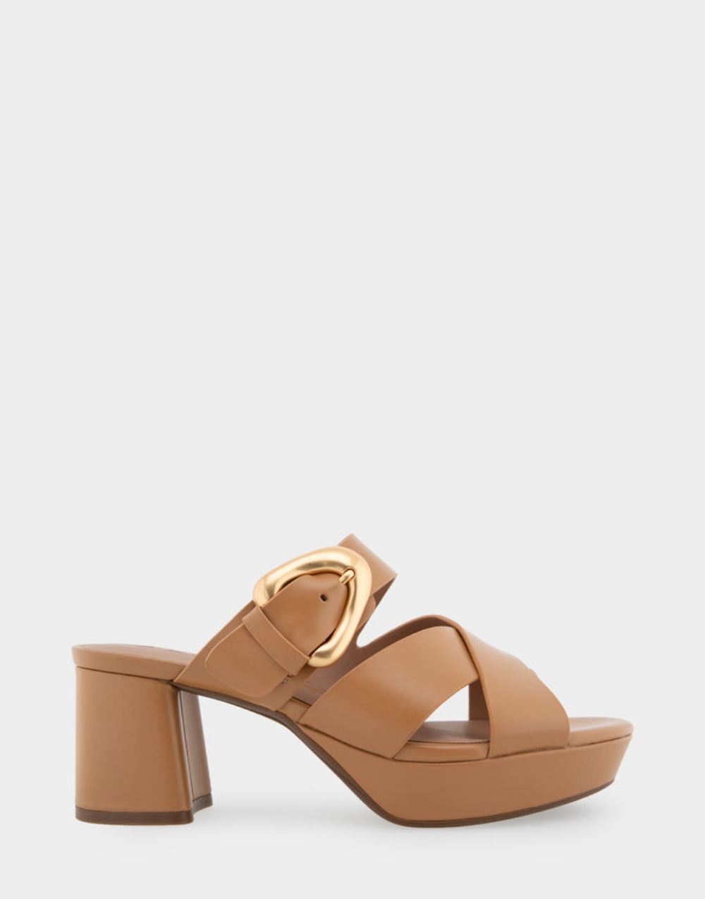 Women's | Collin Doe Leather Crisscross Platform Slide Sandal