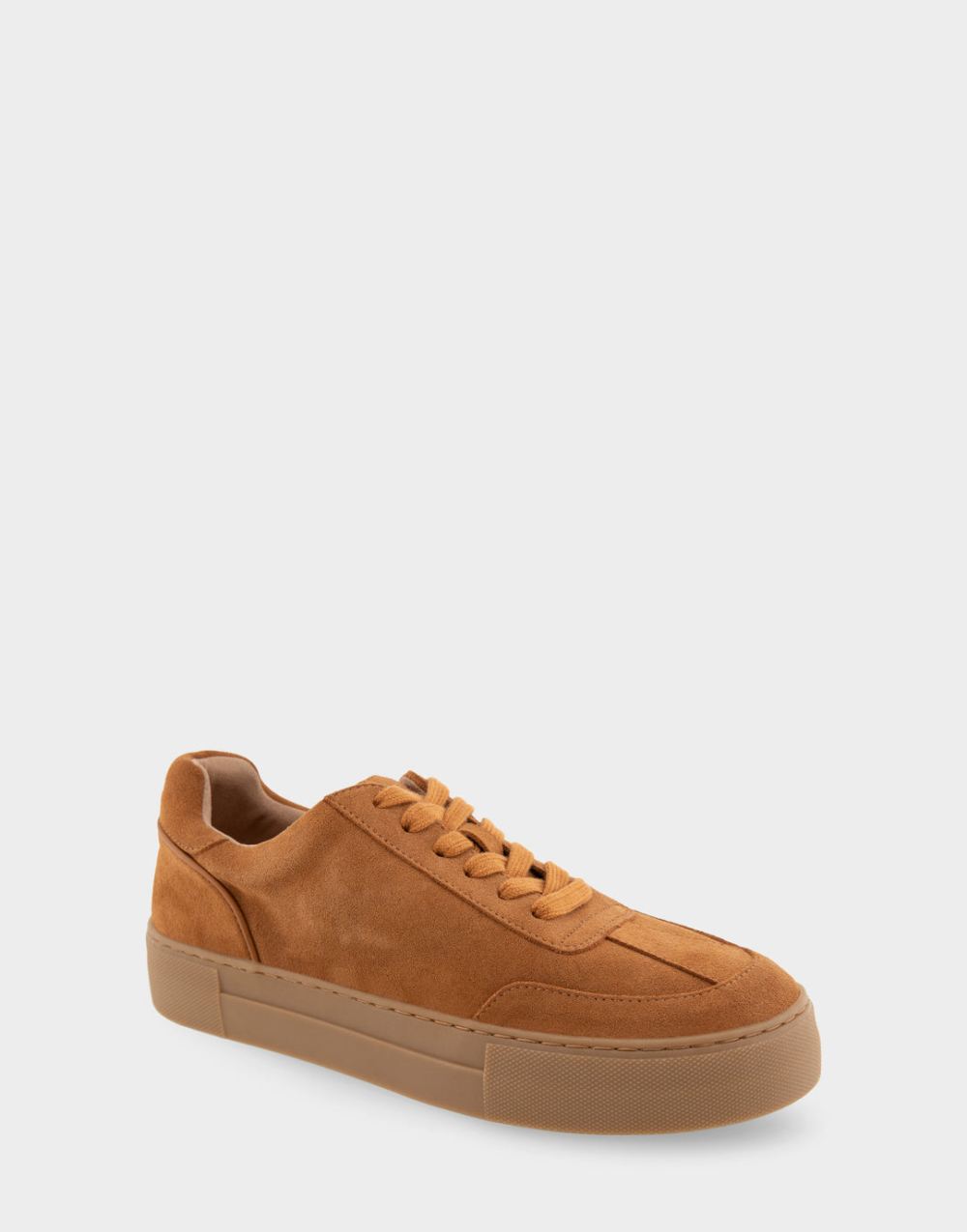 Women's | Bramston Tan Faux Suede Lace Up Flatform Sneaker