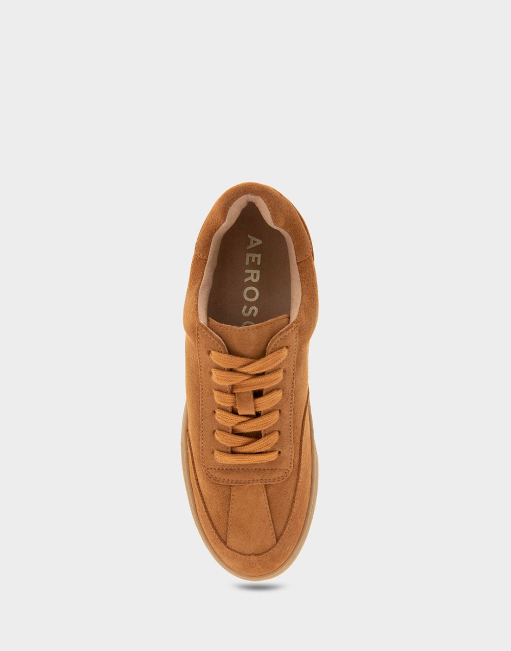 Women's | Bramston Tan Faux Suede Lace Up Flatform Sneaker