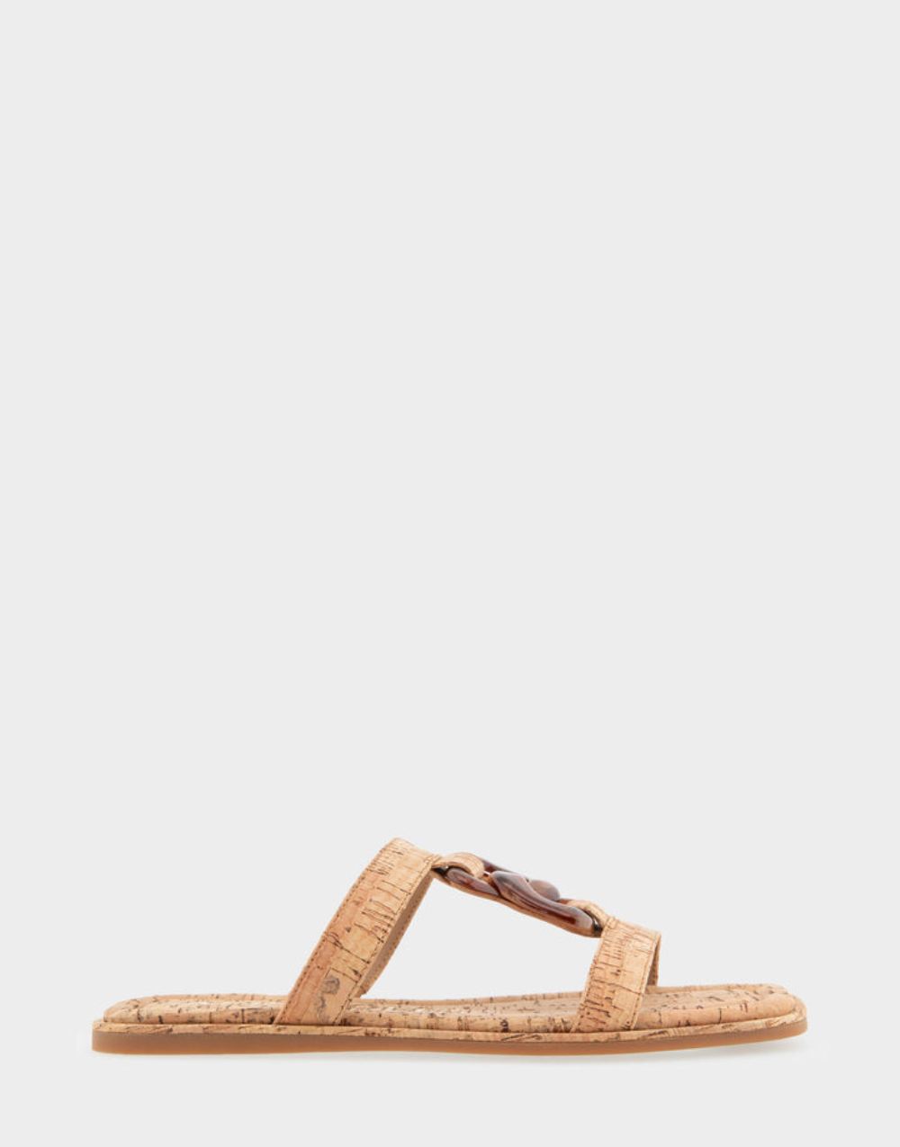 Women's | Boston Cork Ornamented T-Strap Slide Sandal