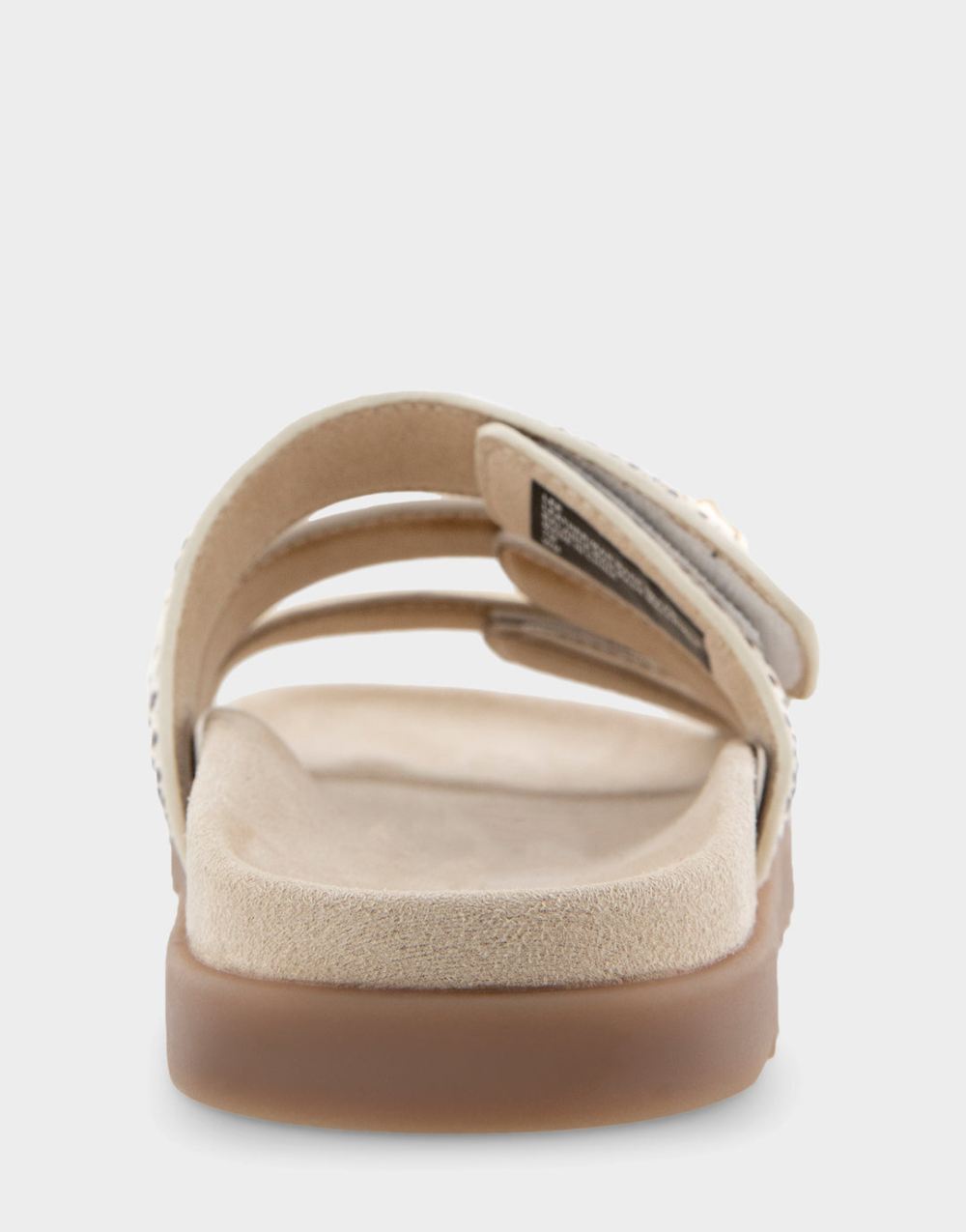 Women's | Lee Gold Metallic Leather Three Band Footbed Sandal