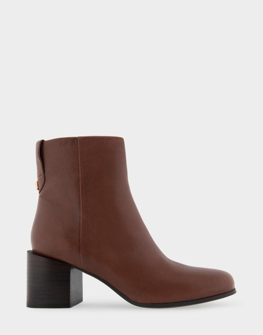 Women's | Ortona Mocha Genuine Leather Heeled Ankle Boot