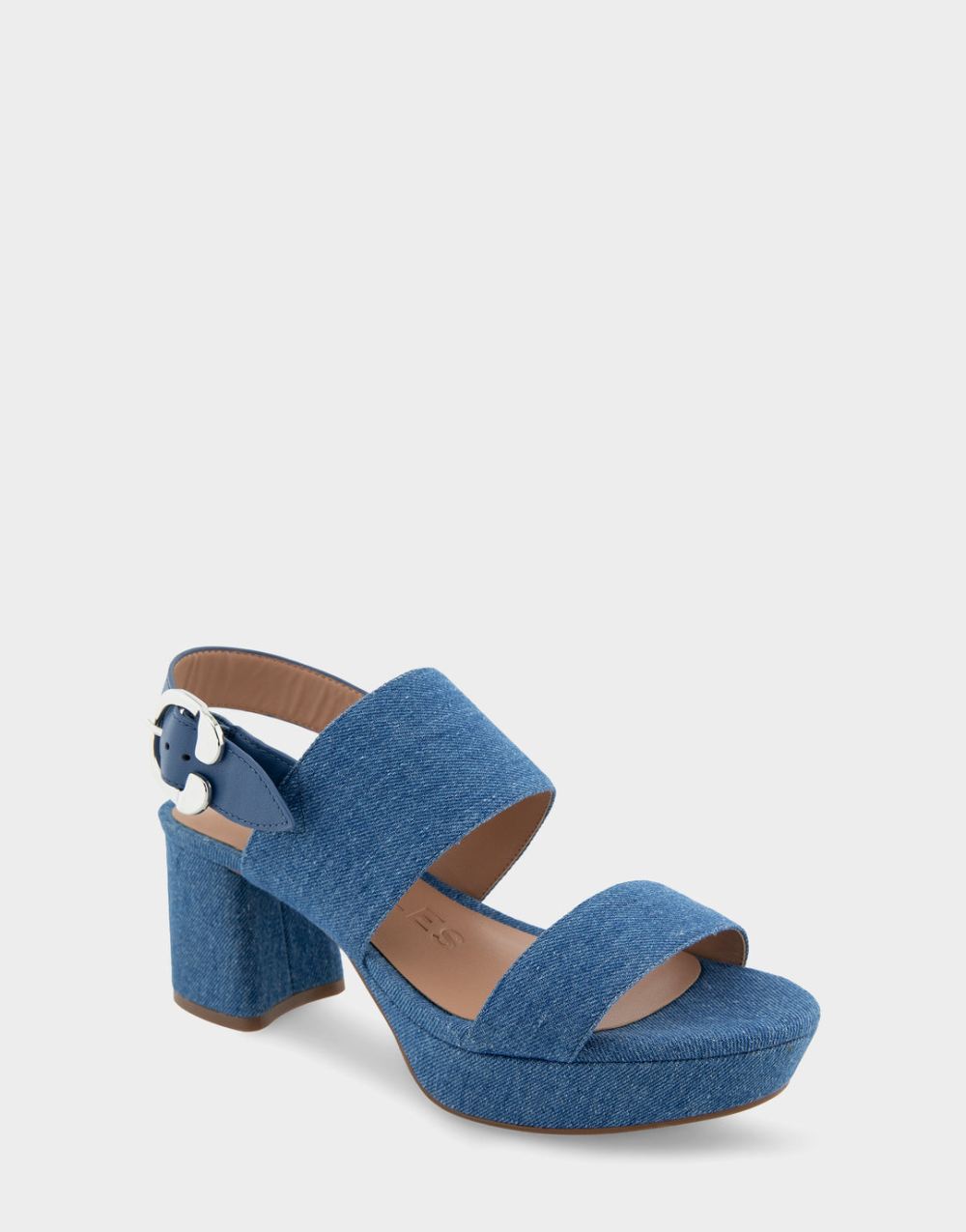 Women's | Camera Blue Denim Platform Sandal