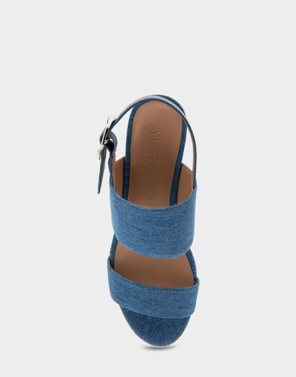 Women's | Camera Blue Denim Platform Sandal