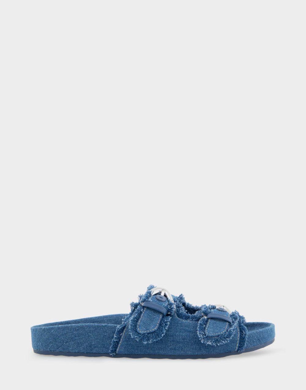 Women's | Link Denim Fabric Two Band Molded Footbed Sandal