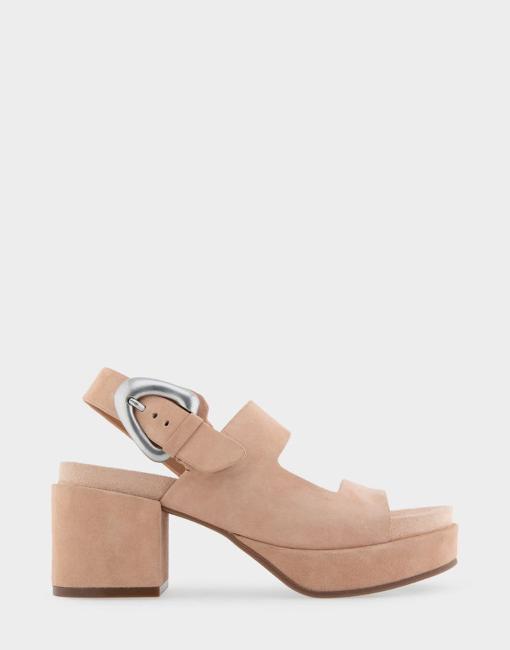 Women's | Clarkson Cipria Suede Asymmetrical Molded Footbed Platform Sandal