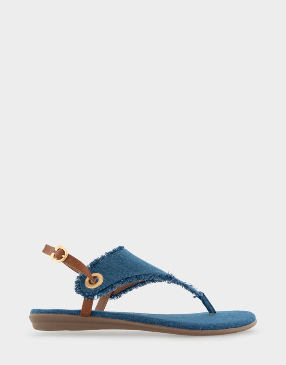 Women's | Conclusion Denim Fabric Back Strap Thong Sandal