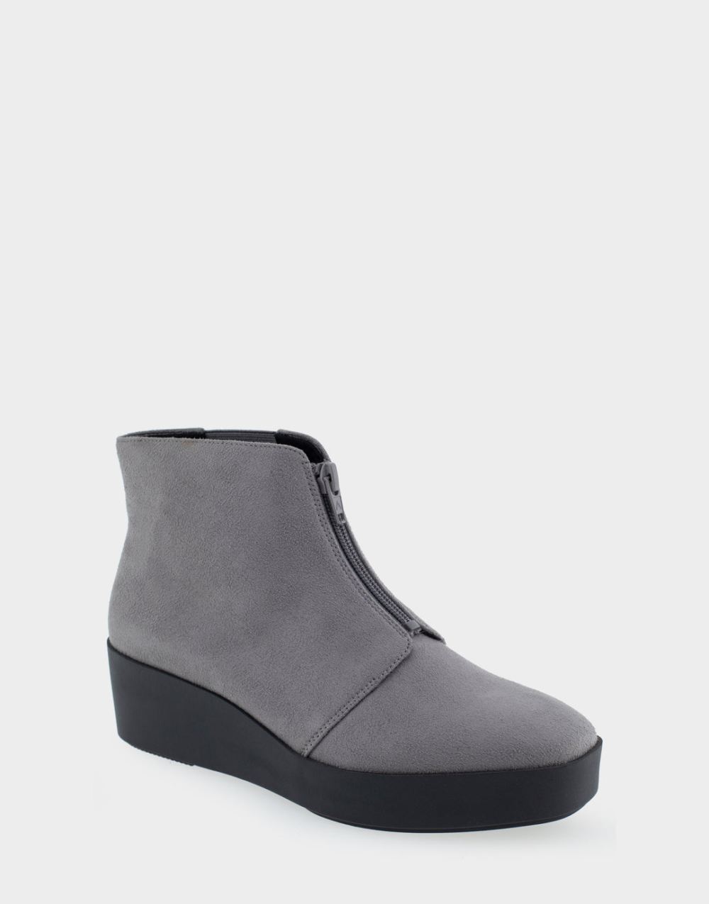 Women's | Carin Quiet Shade Faux Suede Wedge Heel Ankle Boot