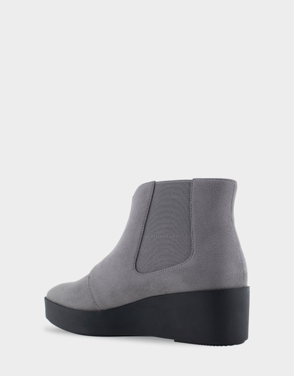 Women's | Carin Quiet Shade Faux Suede Wedge Heel Ankle Boot