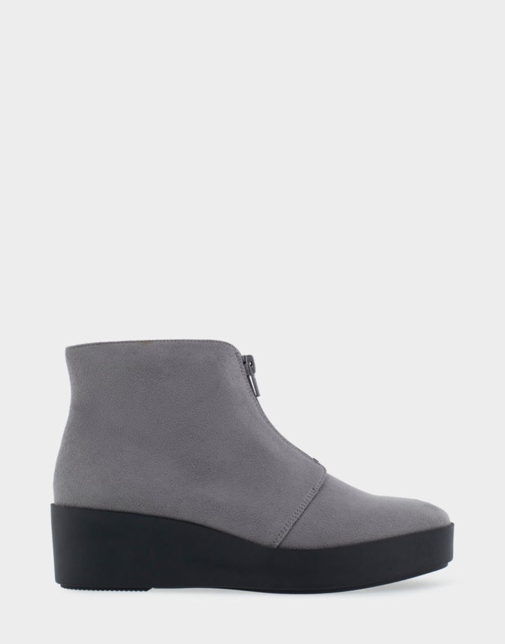 Women's | Carin Quiet Shade Faux Suede Wedge Heel Ankle Boot