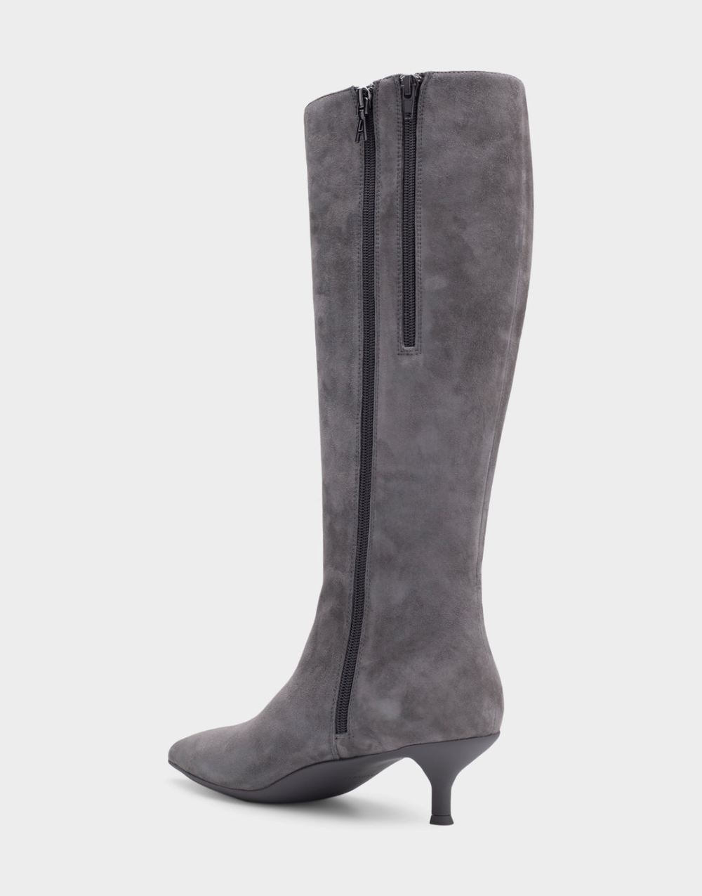 Women's | Loano Quiet Shade Genuine Suede Kitten Heel Tall Shaft Boot