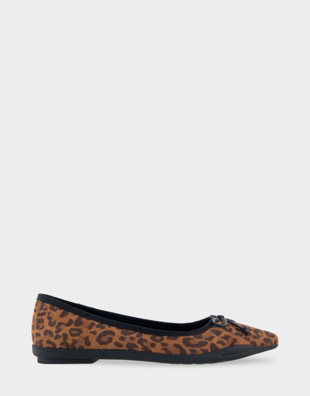 Women's | Dumas Leopard Print Faux Suede Point Toe Flat