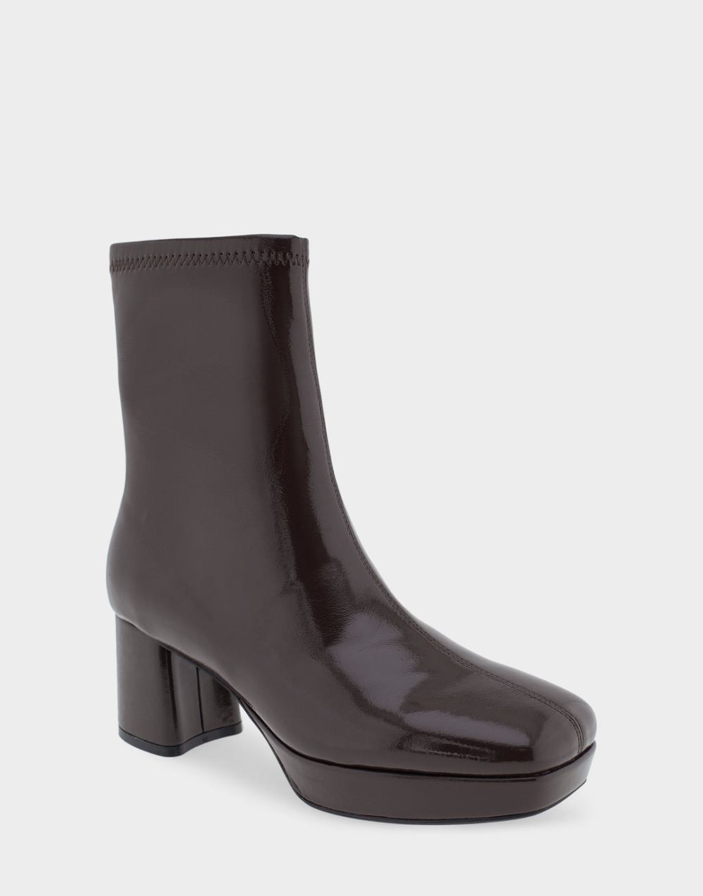 Women's | Sussex Java Patent Faux Leather Platform Heel Ankle Boot