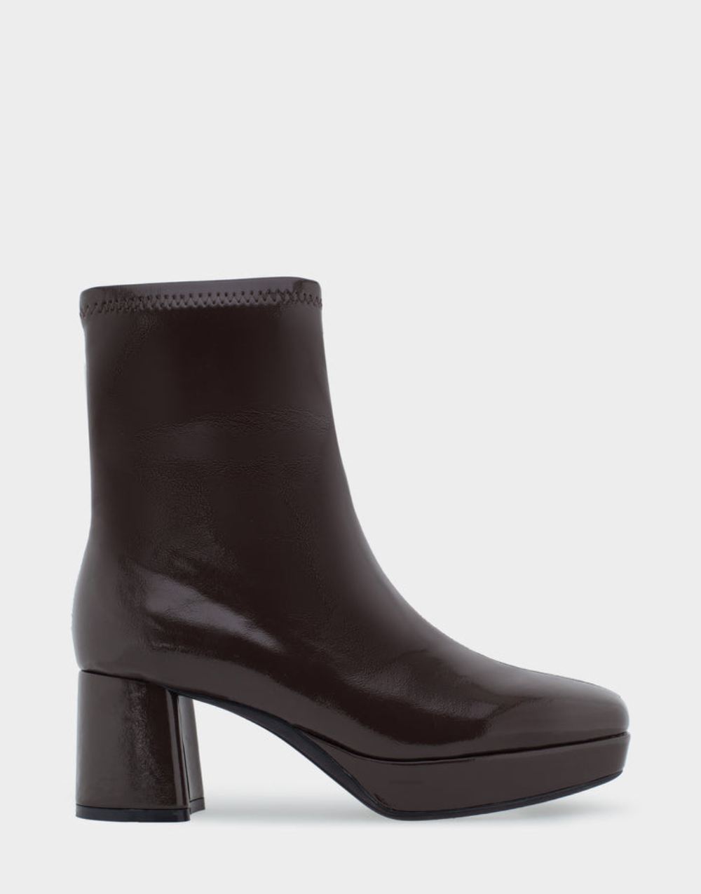 Women's | Sussex Java Patent Faux Leather Platform Heel Ankle Boot