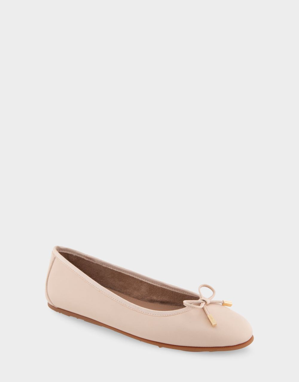 Women's | Pia Natural Genuine Leather Hidden Wedge Ballet Flat