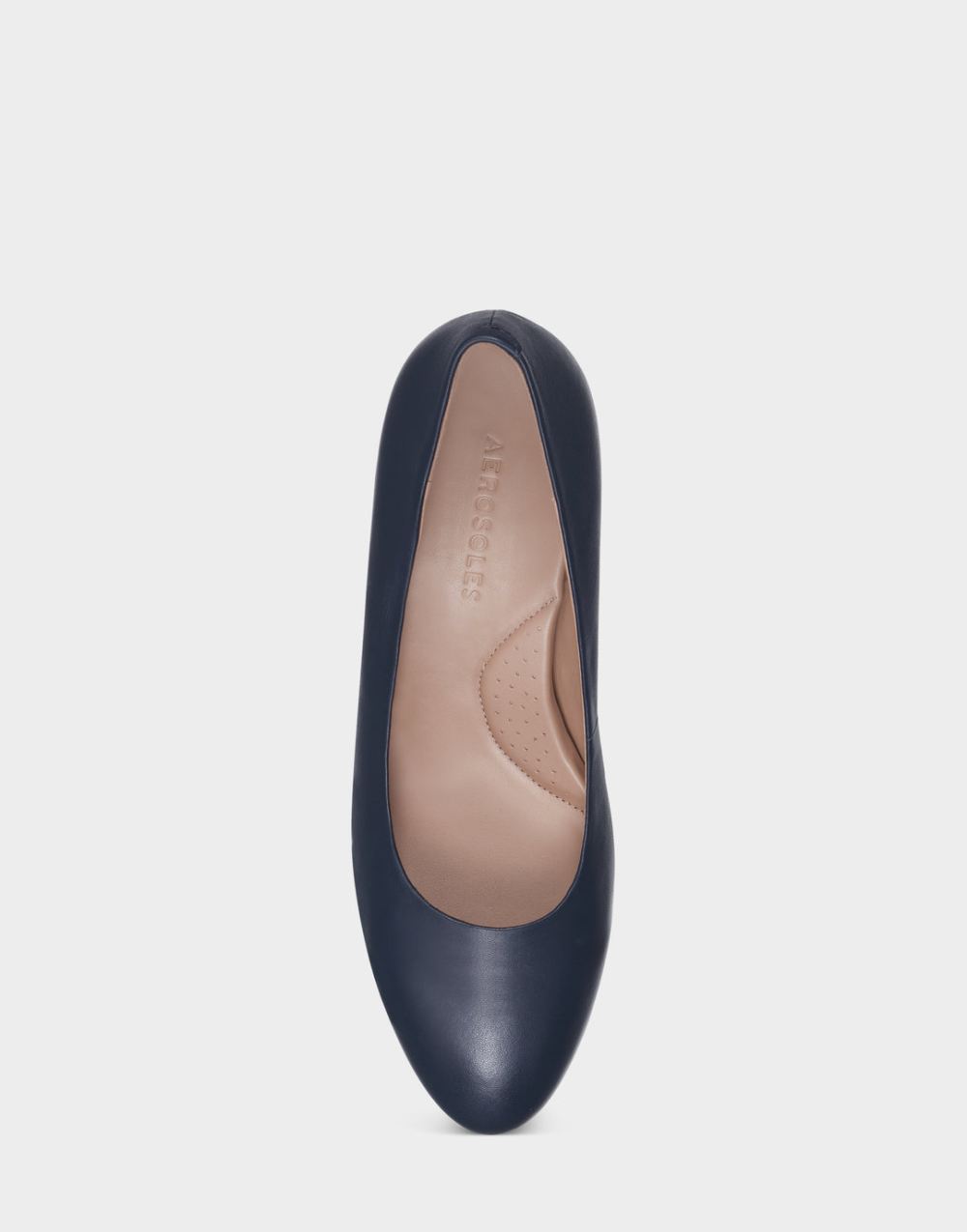 Women's | Inner Circle Navy Genuine Leather Wedge Heel Pump