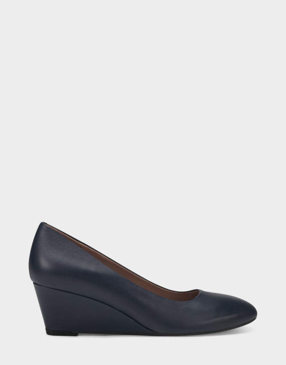 Women's | Inner Circle Navy Genuine Leather Wedge Heel Pump