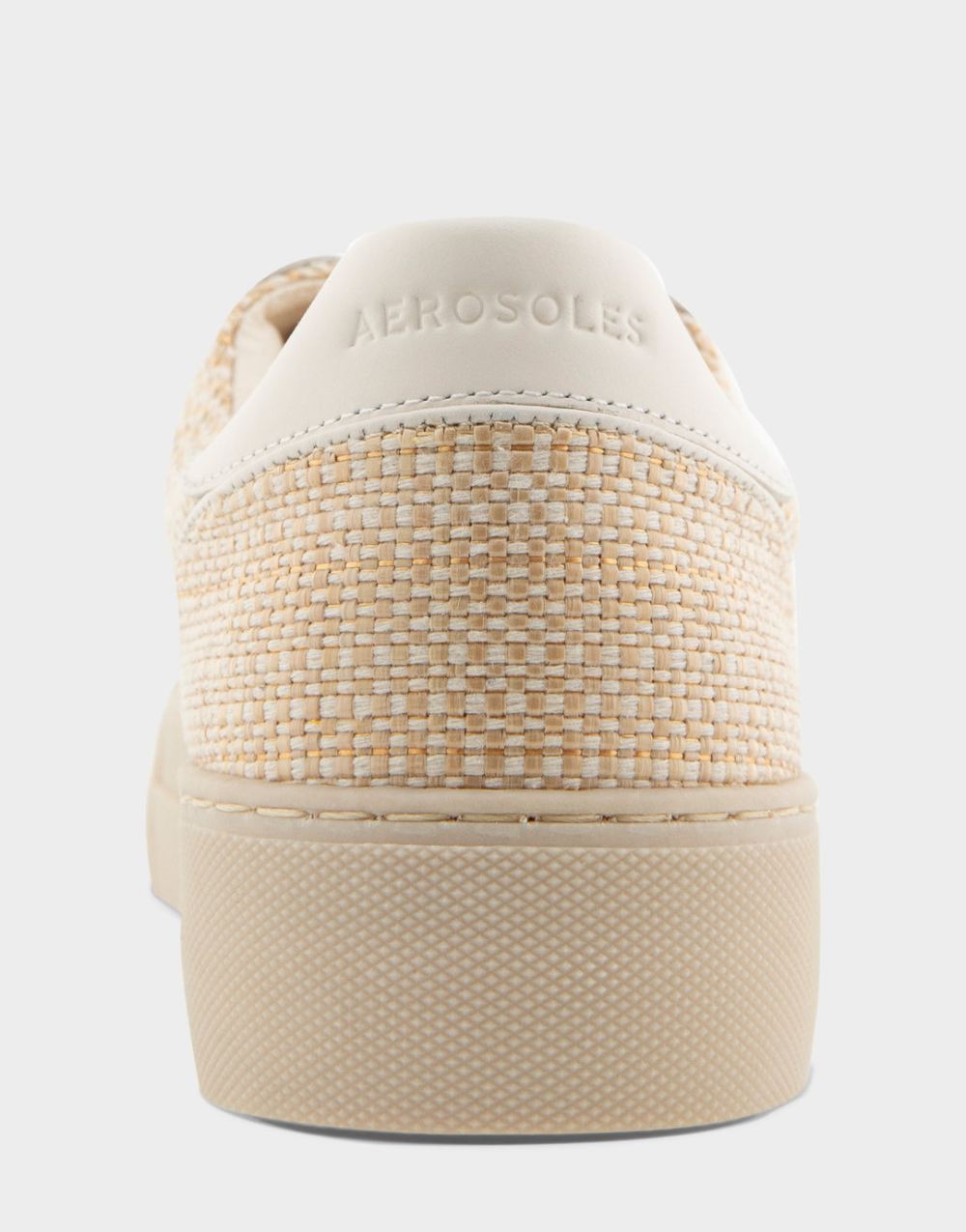 Women's | Bramston Sand Raffia Lace Up Flatform Sneaker