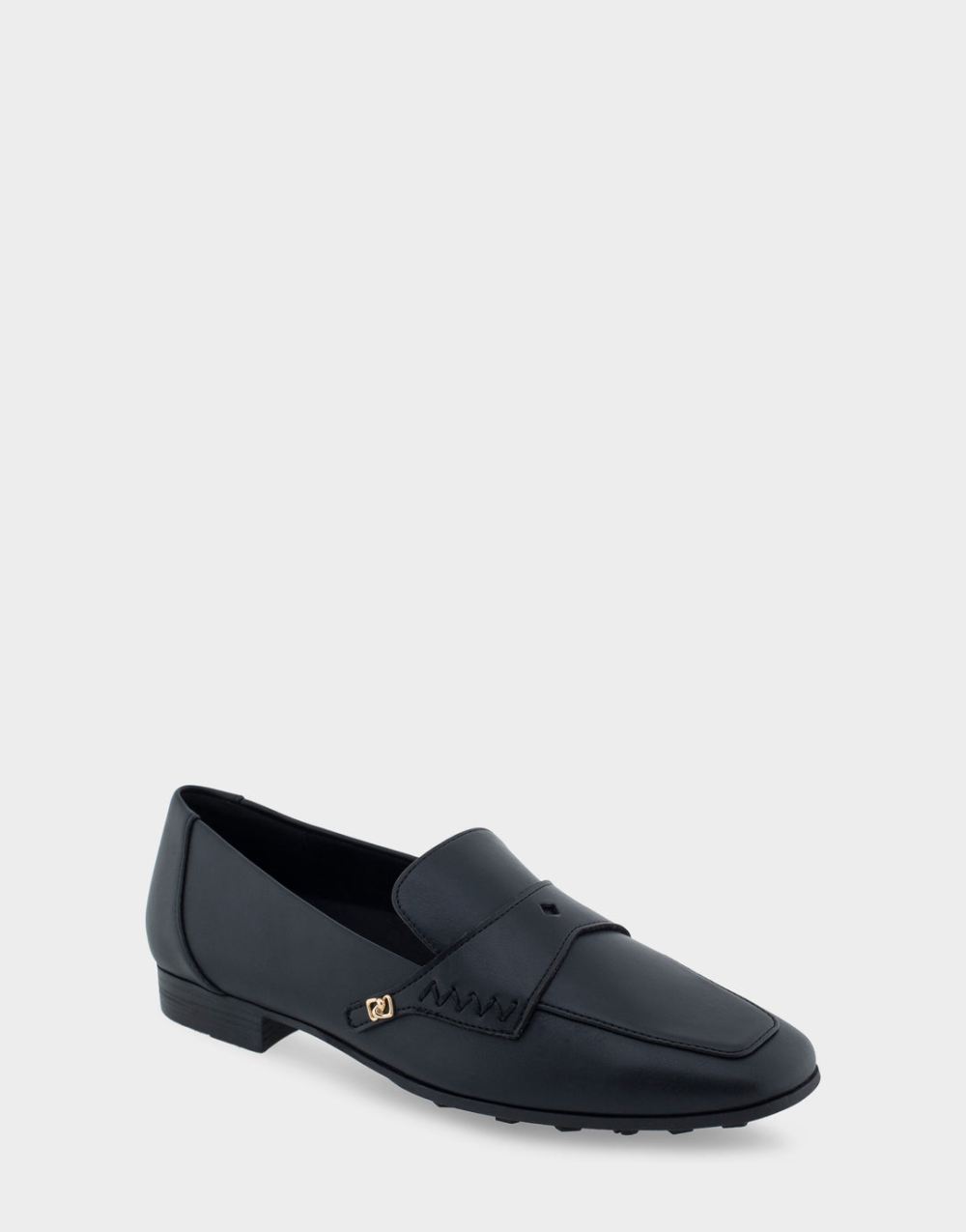 Women's | Praia Black Faux Leather Loafer